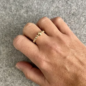 SHINE | Gold Bead Ring