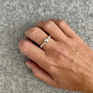 SHINE | Silver Bead Ring