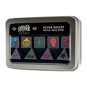 SHIVER Gothic: Silver Bullet Metal Dice Pack