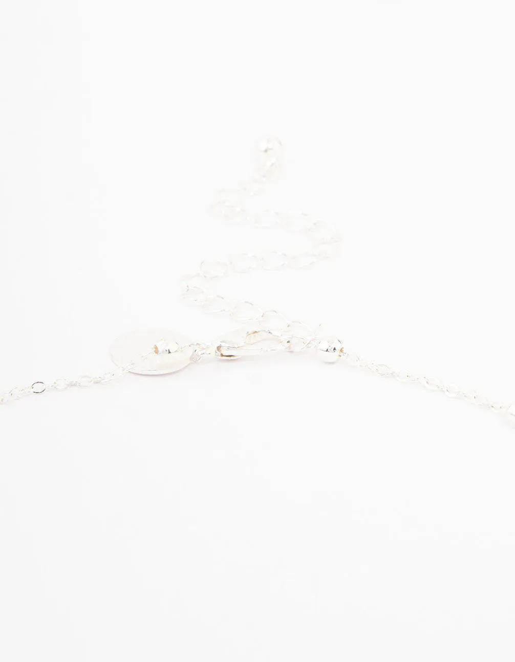 Silver Beaded Cross Jewellery Set