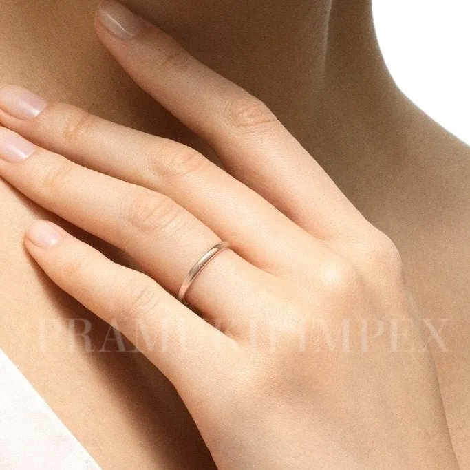Simple Wedding Band Unique Yellow Gold Dainty Stacking Engagement Ring Delicate Ring Thin wedding band Anniversary Gift