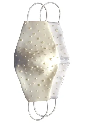 Skenna Pearls Bridal Face Mask