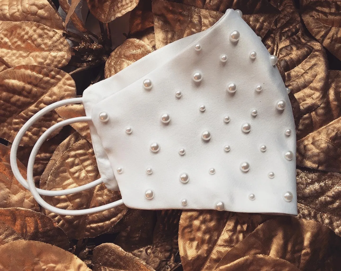 Skenna Pearls Bridal Face Mask