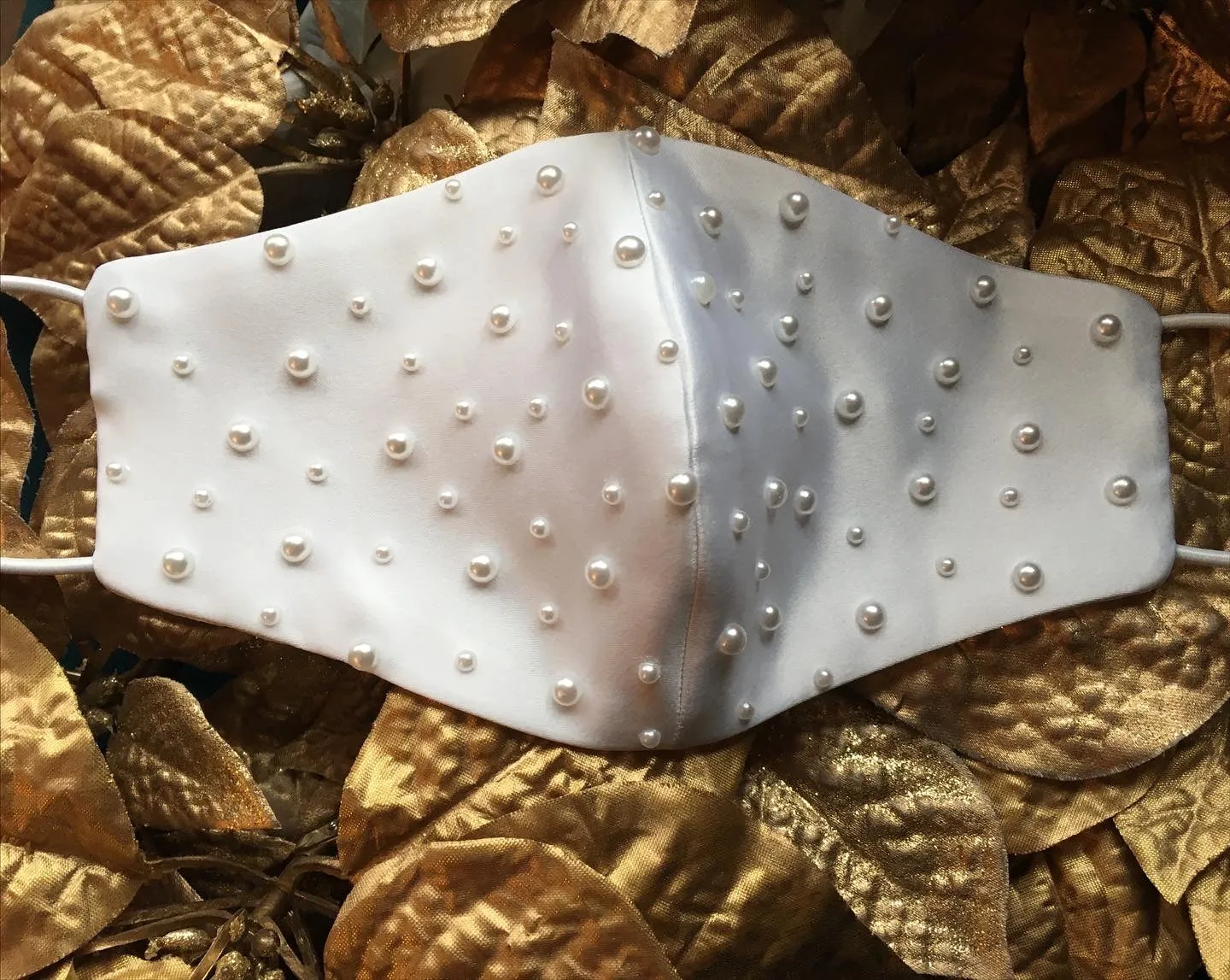 Skenna Pearls Bridal Face Mask