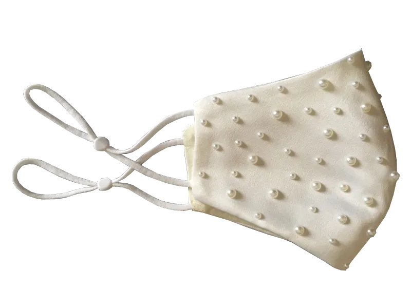 Skenna Pearls Bridal Face Mask