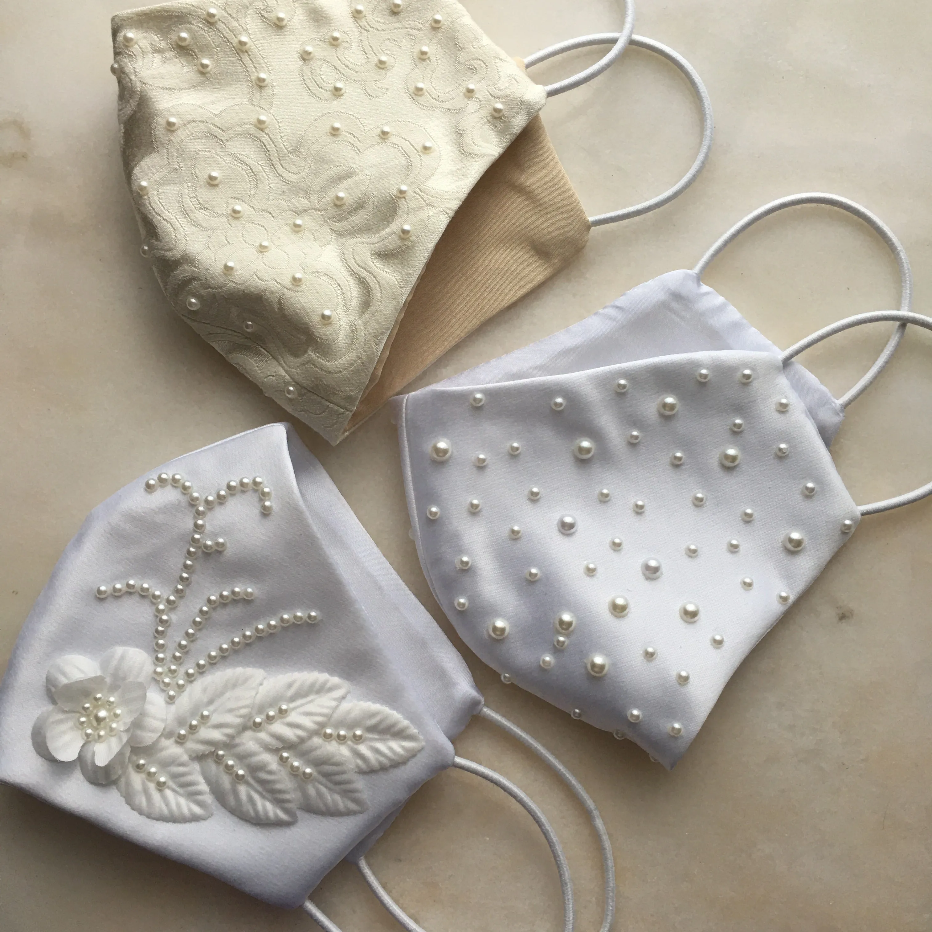 Skenna Pearls Bridal Face Mask