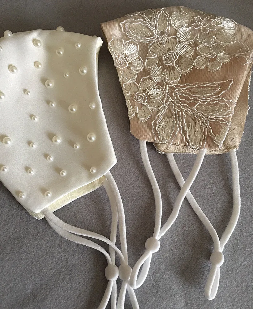 Skenna Pearls Bridal Face Mask