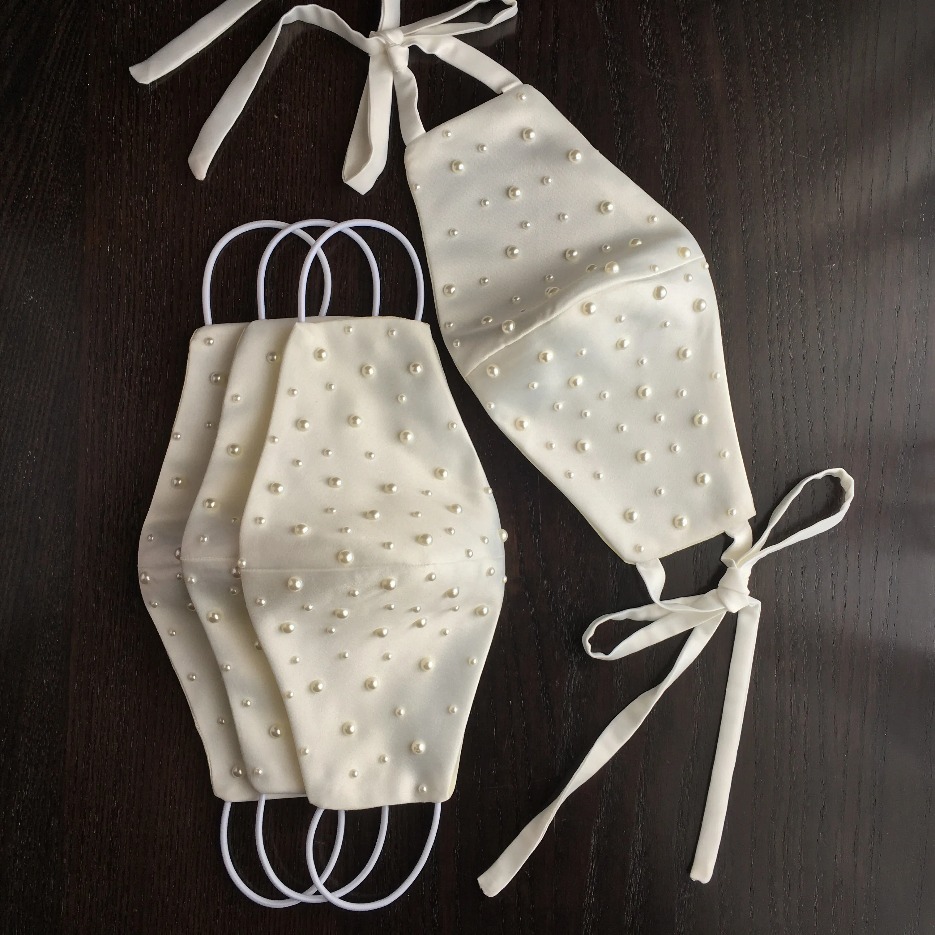 Skenna Pearls Bridal Face Mask