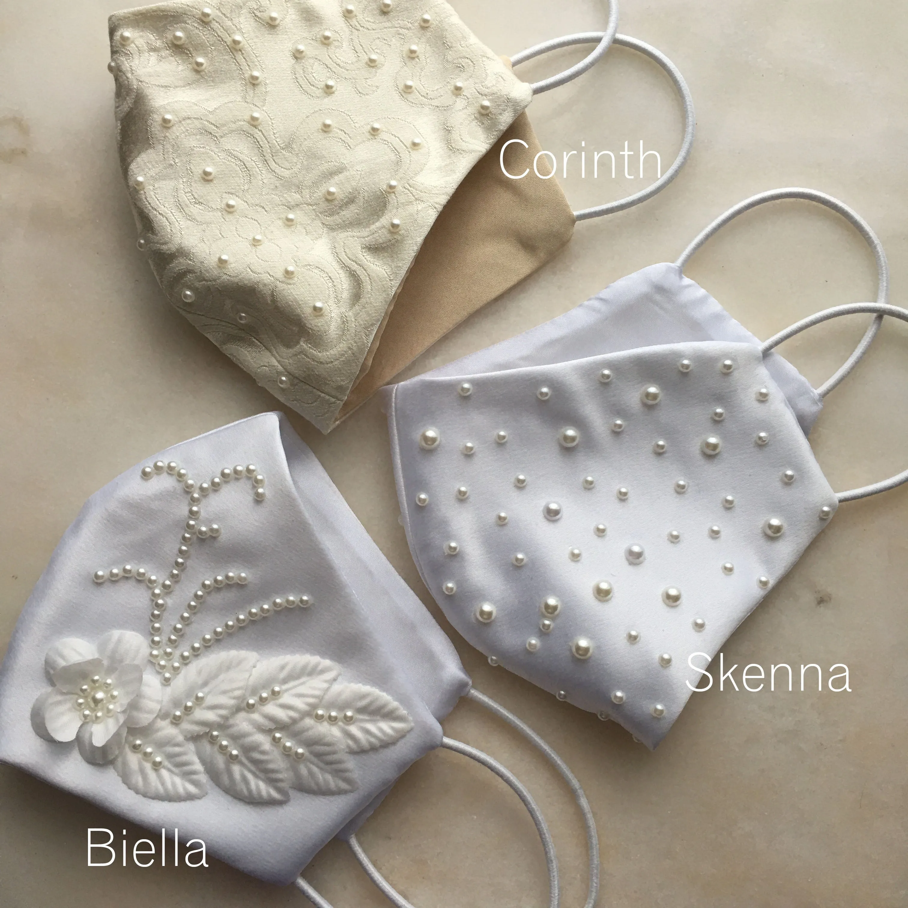 Skenna Pearls Bridal Face Mask
