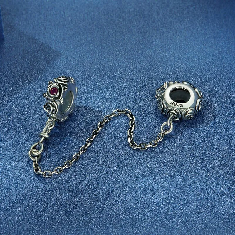 Skull And Lady Rose Arrow Charm