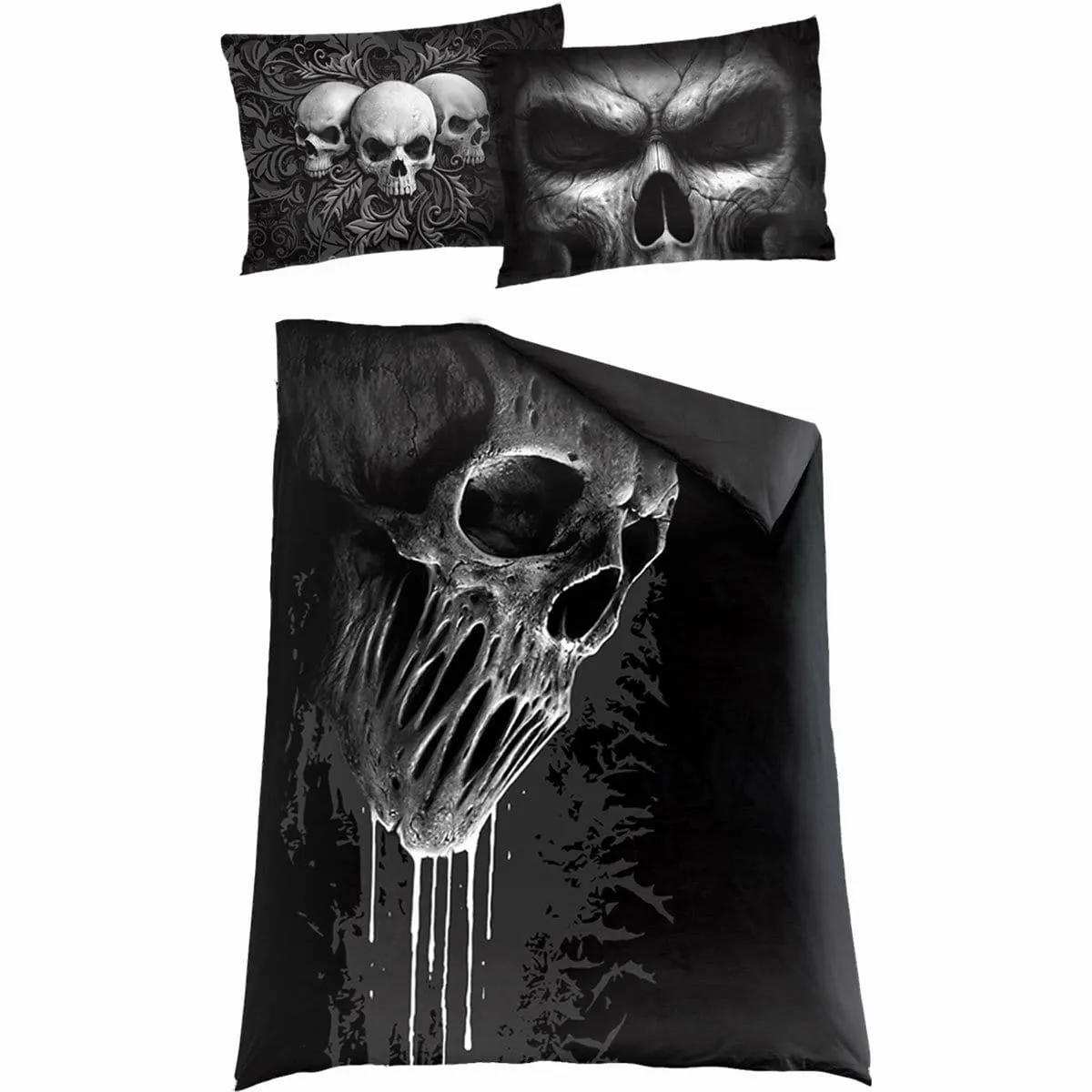 SKULL SCROLL - Single Duvet Cover   UK And EU Pillow case