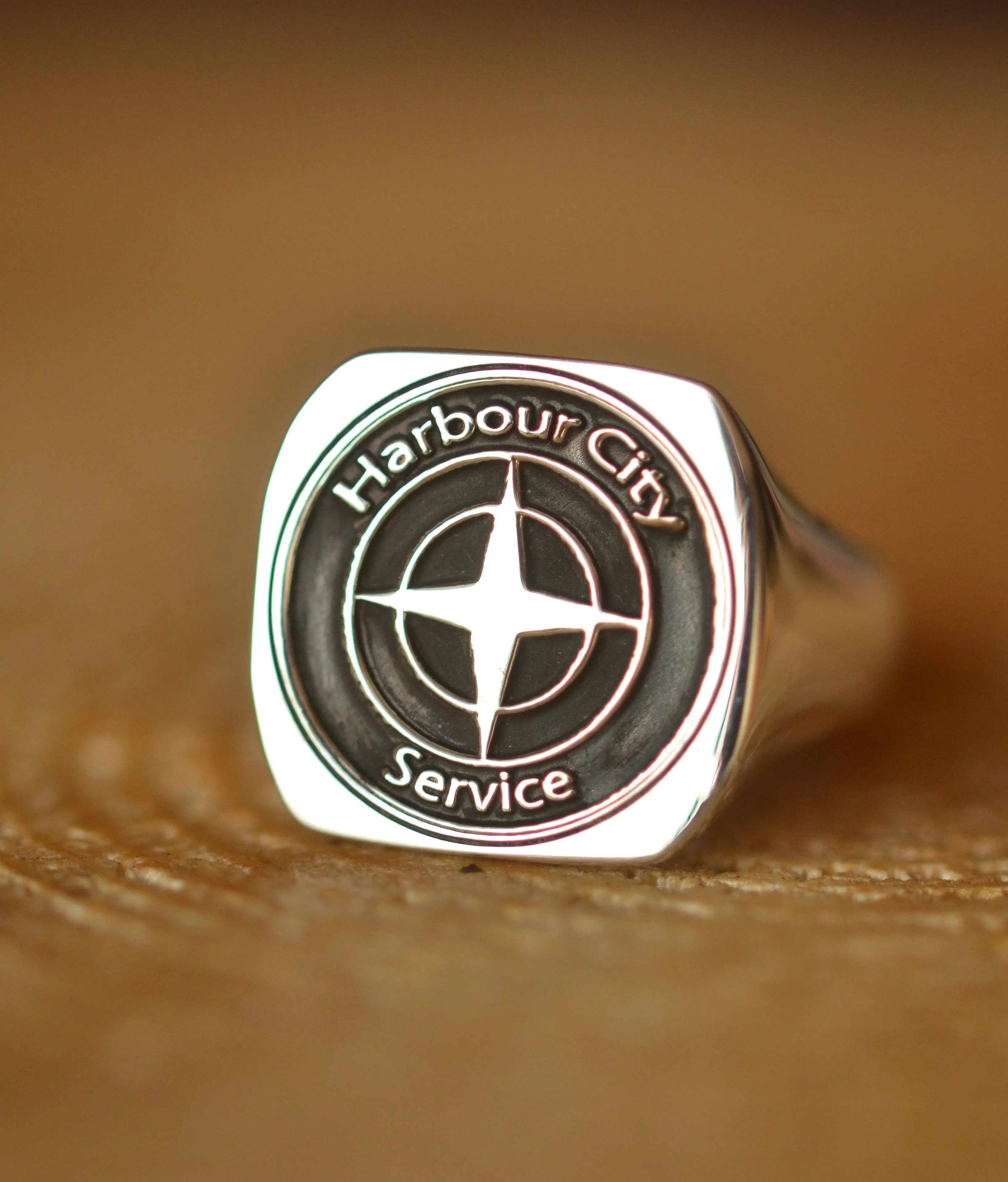 Solid Gold Custom Made Corporate Ring