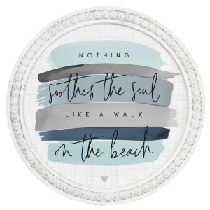 Soothes The Soul - Beaded Round Wall Art