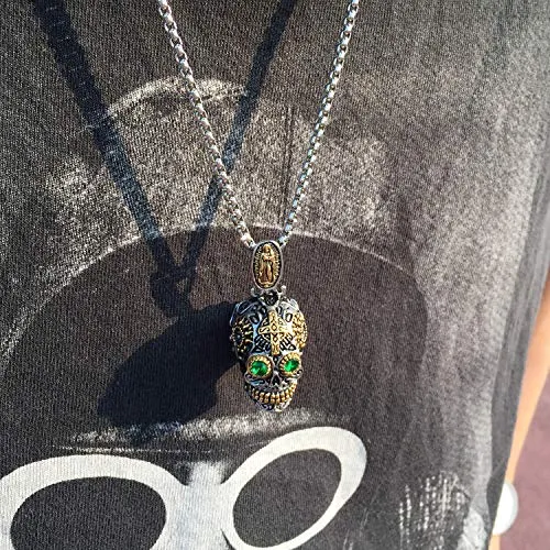 Stainless Steel Gothic Skeleton Necklace