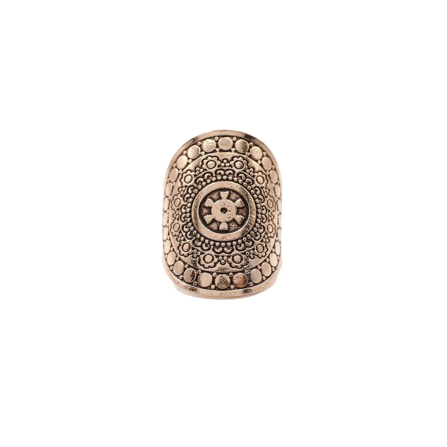 STAMPED INTRICATE ADJUSTABLE RING