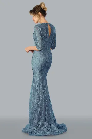 Stella Couture Size 18 23311 Slate Blue Mother of Bride Dress