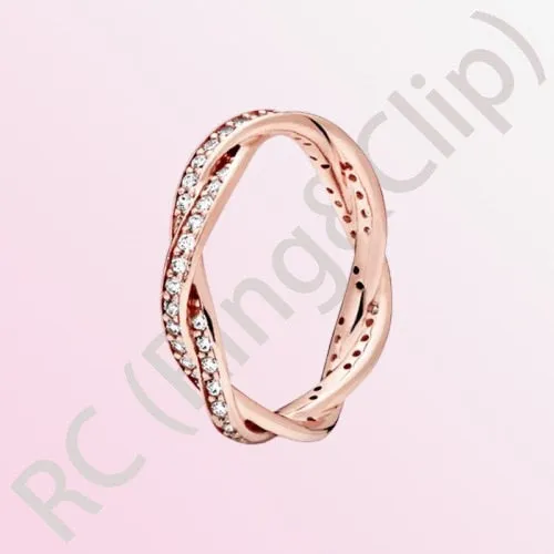 Sterling Silver Princess Tiara Crown Sparkling Love Heart Ring for Women