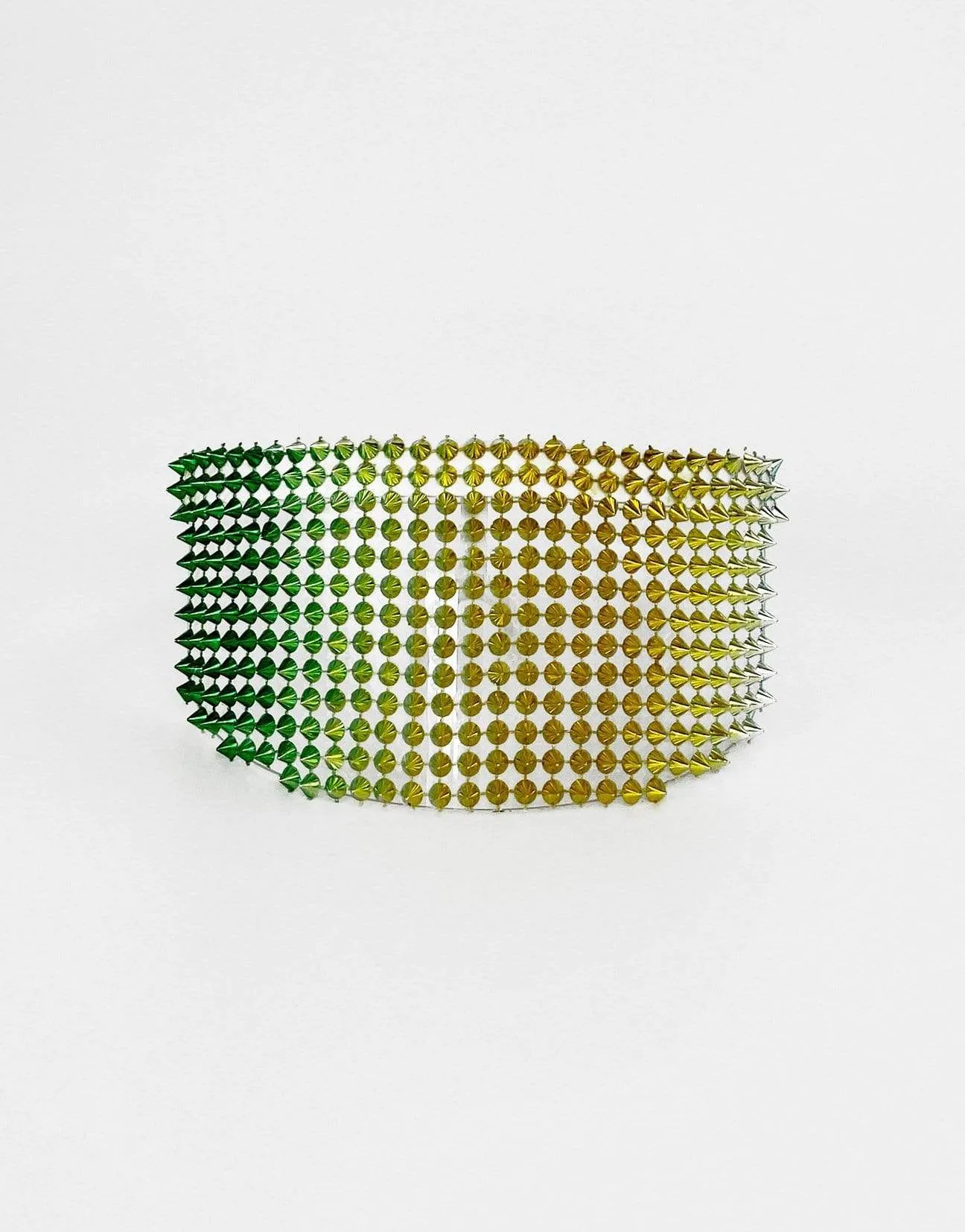 Studded Visor in Green Gold