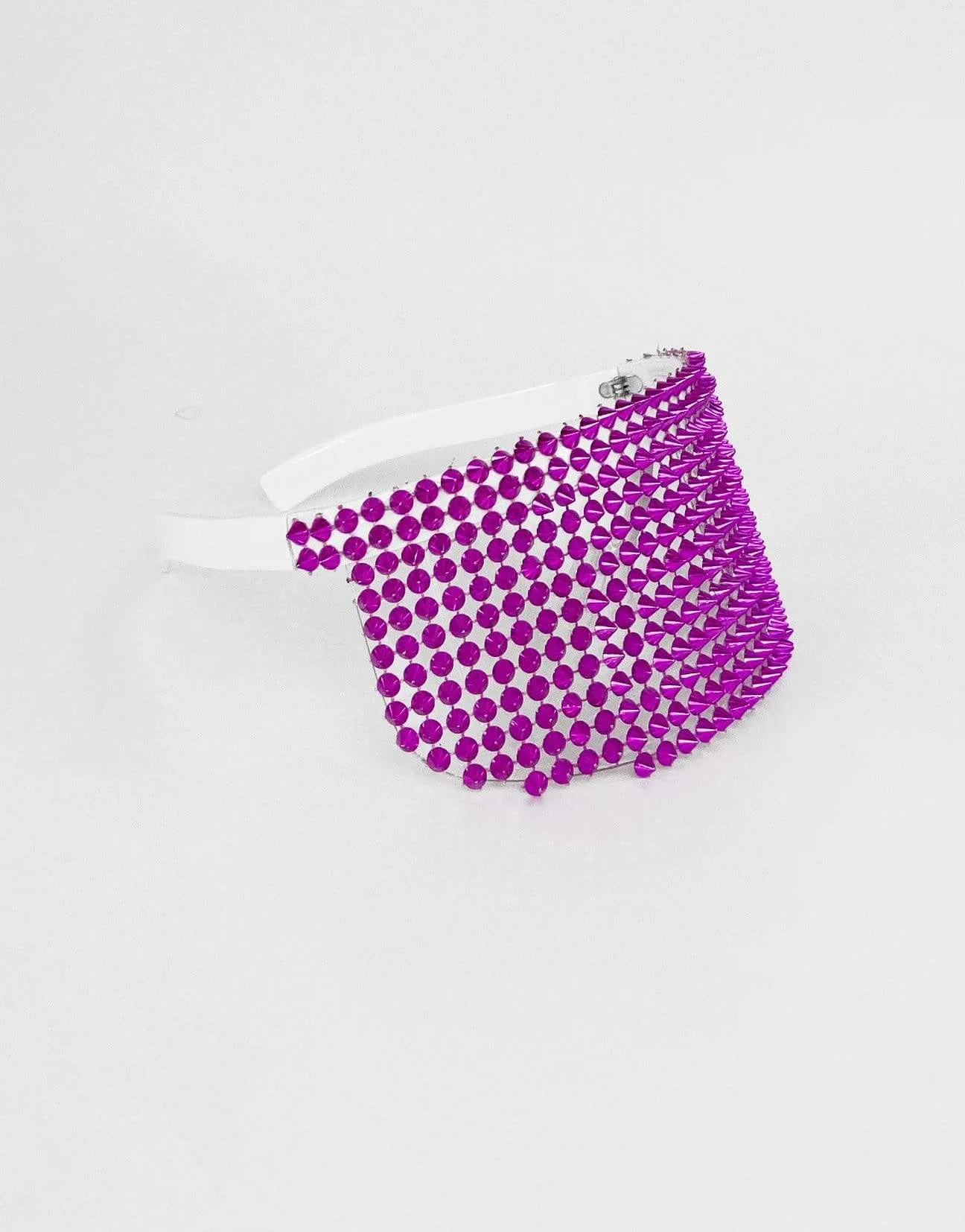 Studded Visor in Magenta