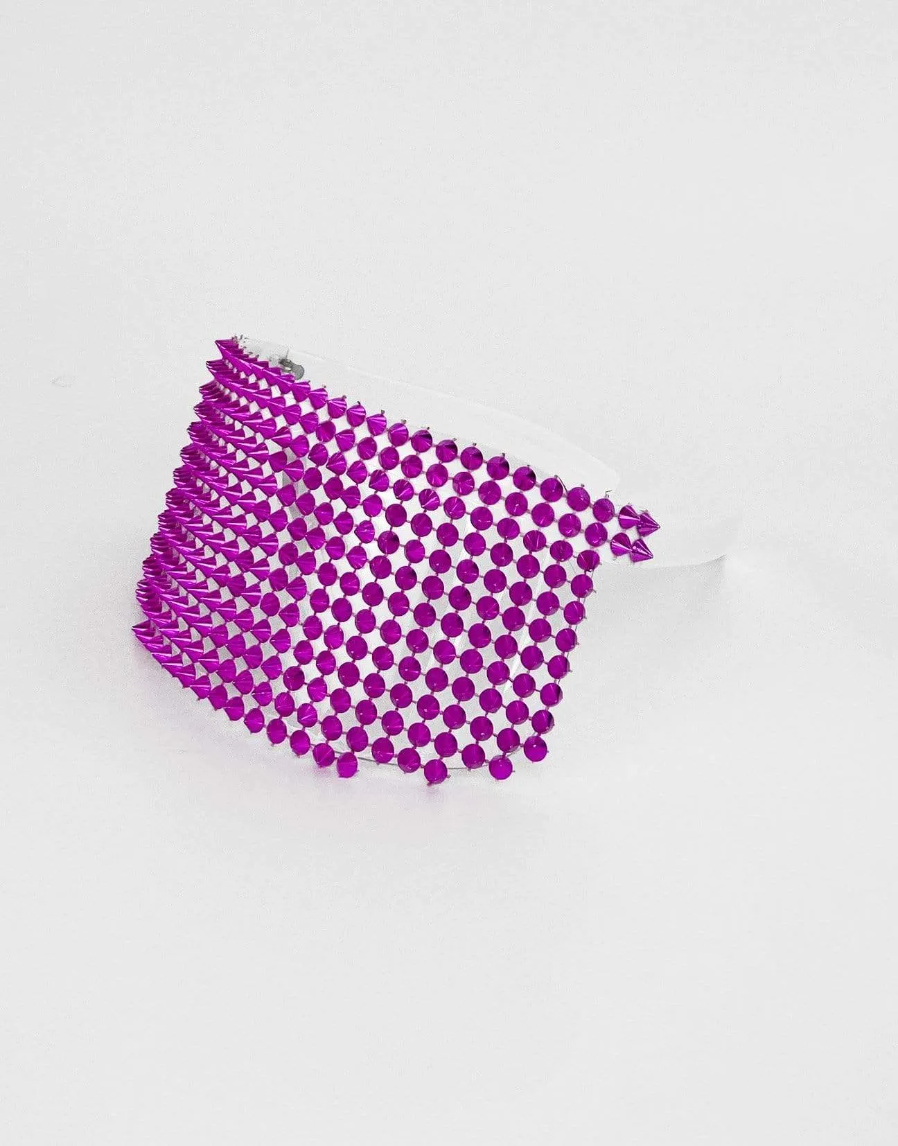 Studded Visor in Magenta