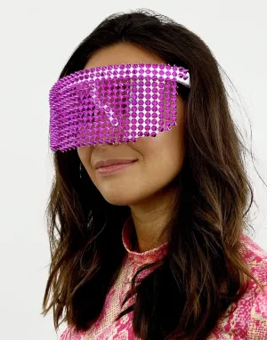 Studded Visor in Magenta