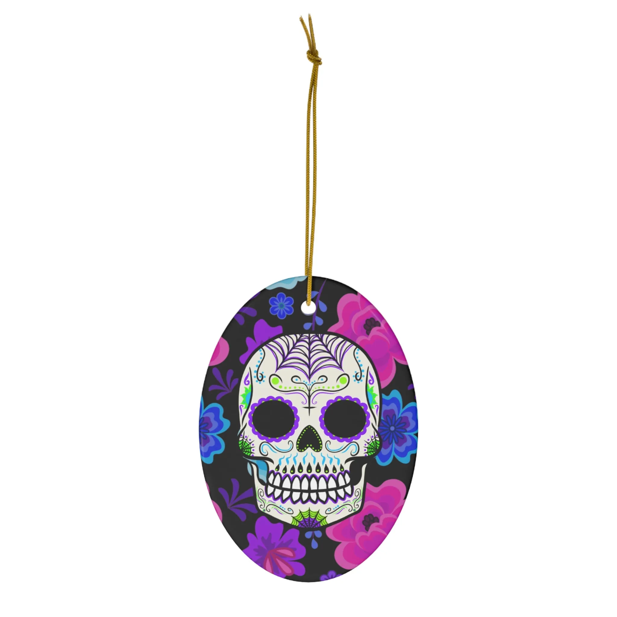 Sugar Skull - Day of the Dead - Ceramic Ornaments
