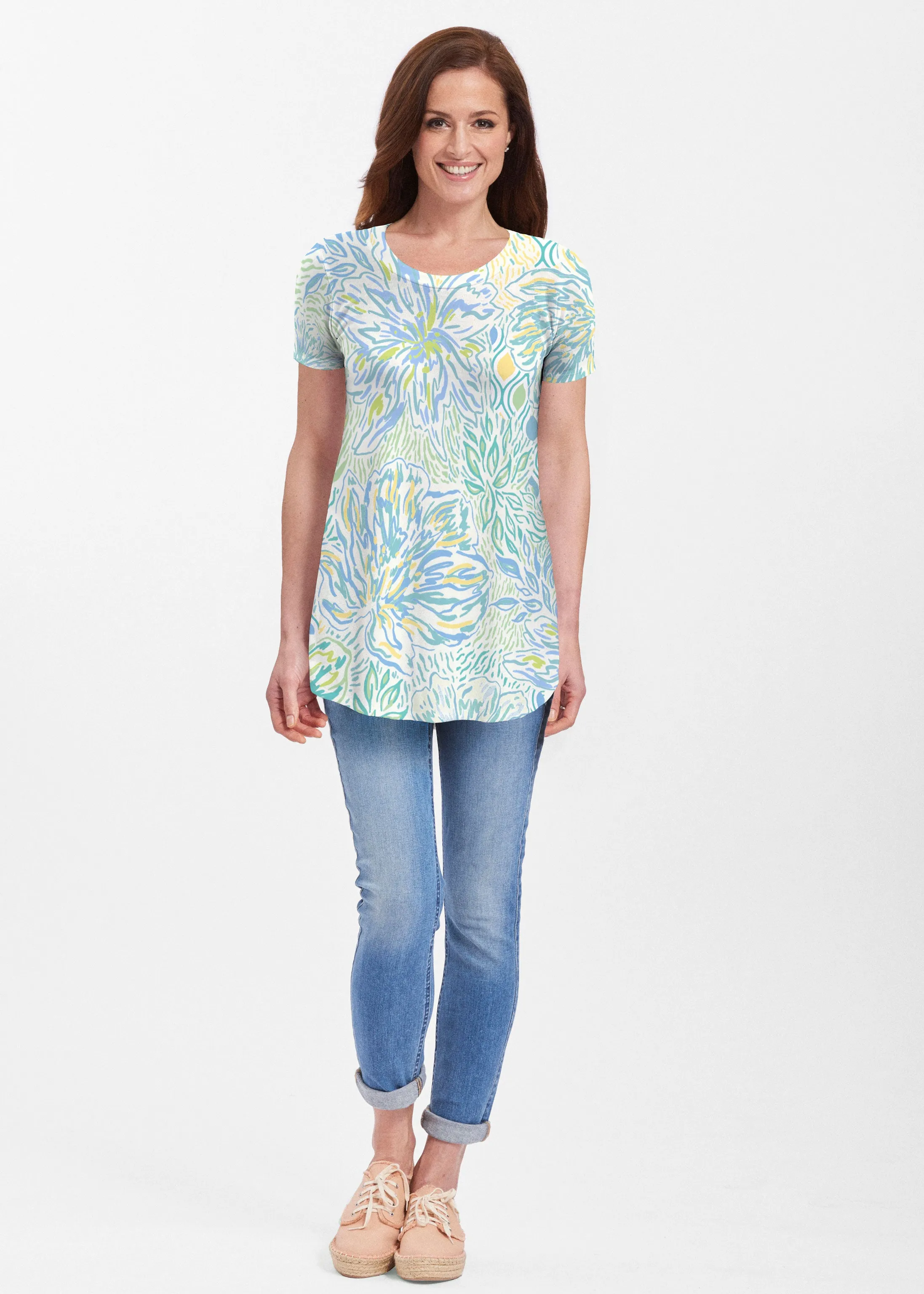 Summer Vibes (8069) ~ Short Sleeve Butterknit tunic
