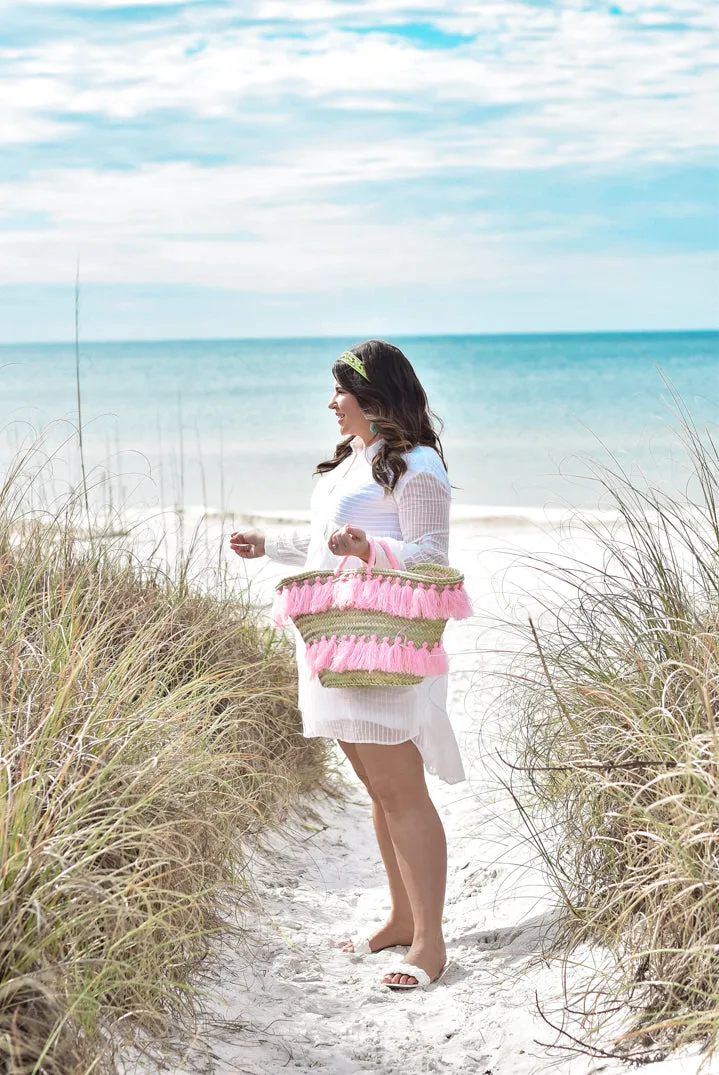 Sun Daze Shirt Dress in White