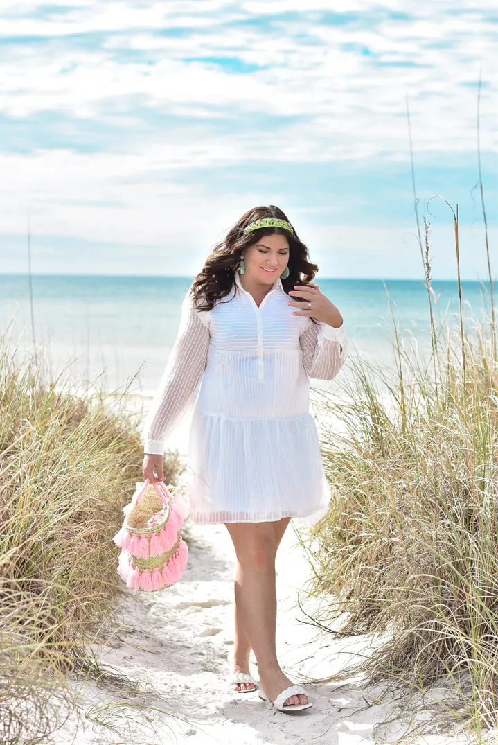 Sun Daze Shirt Dress in White