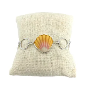Sunrise Shell Circle Chain Bracelet