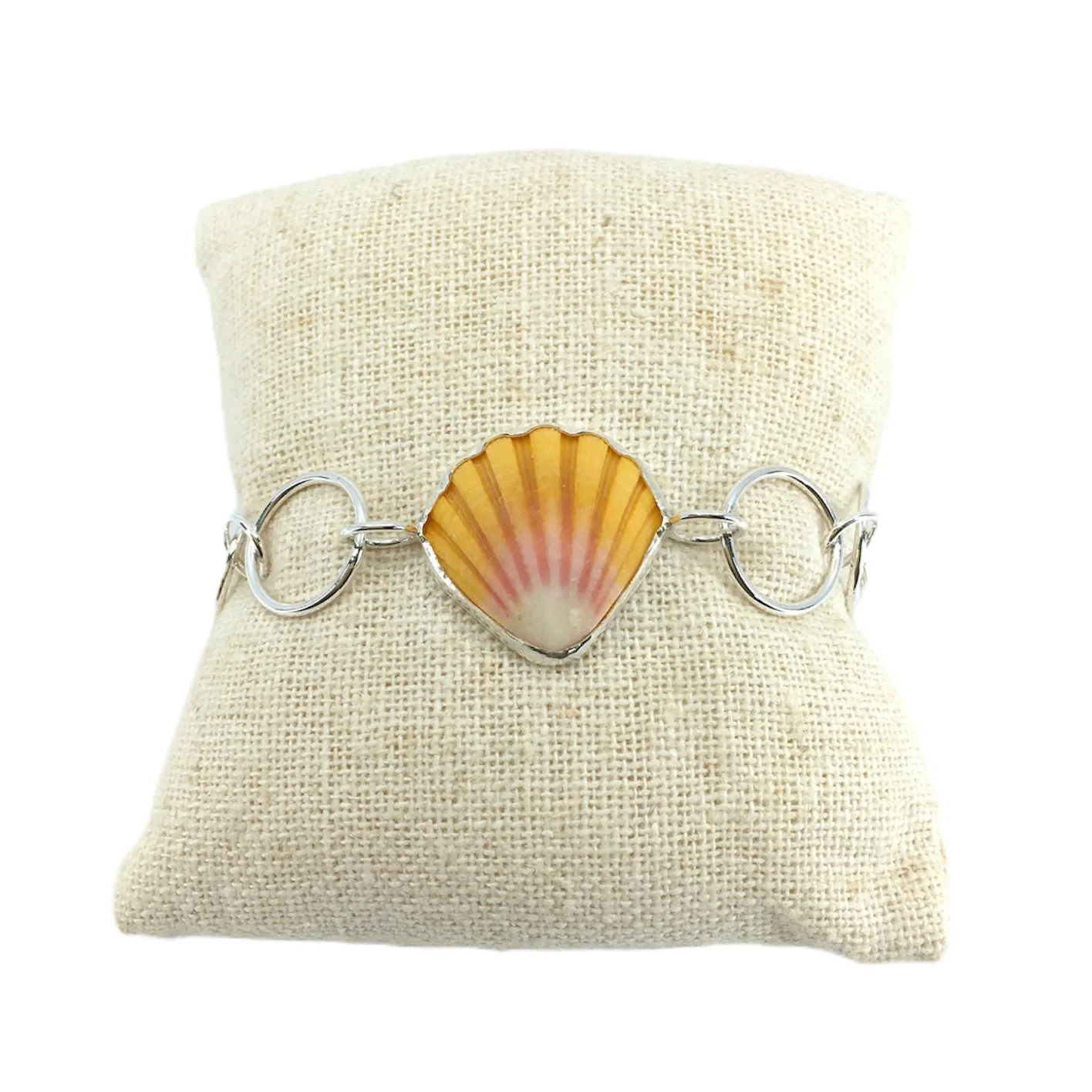 Sunrise Shell Circle Chain Bracelet