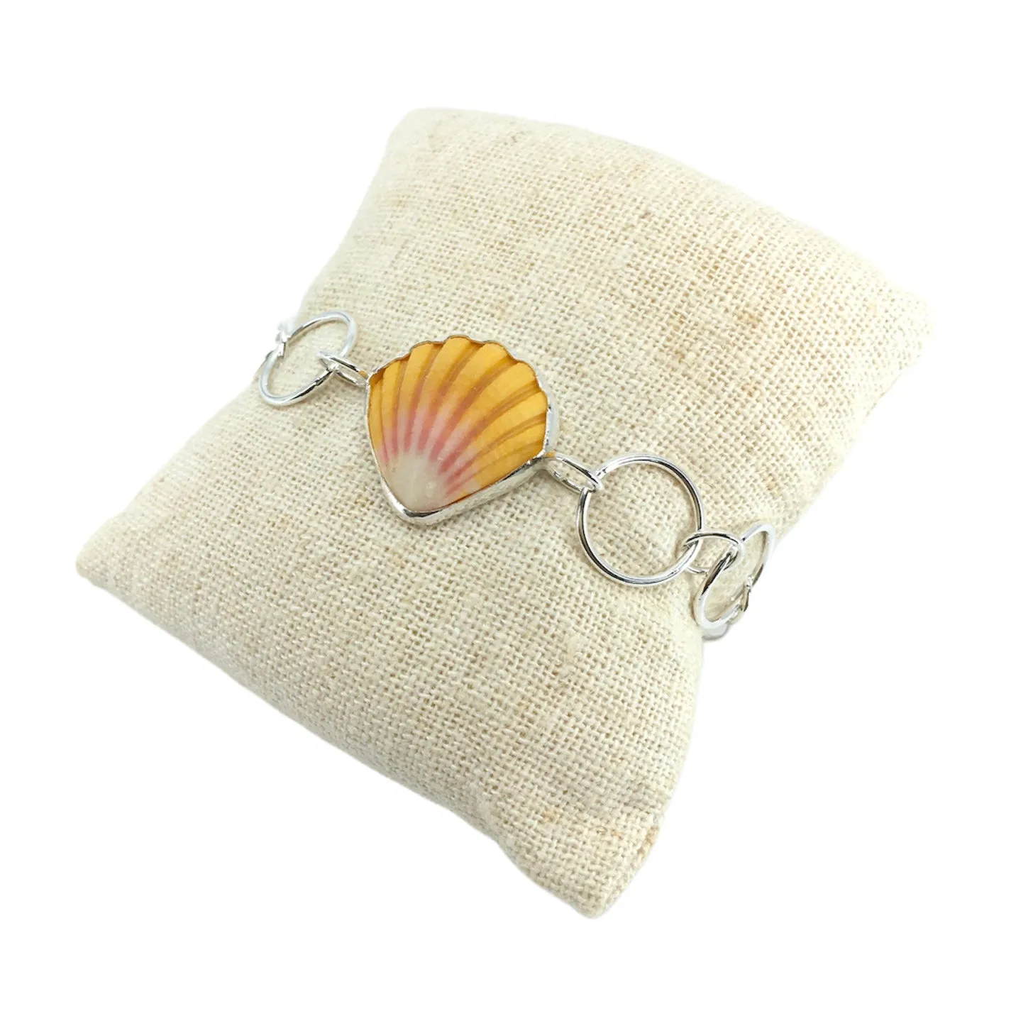 Sunrise Shell Circle Chain Bracelet