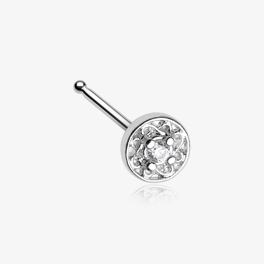 Swirlesque Sparkle Gem Nose Stud Ring