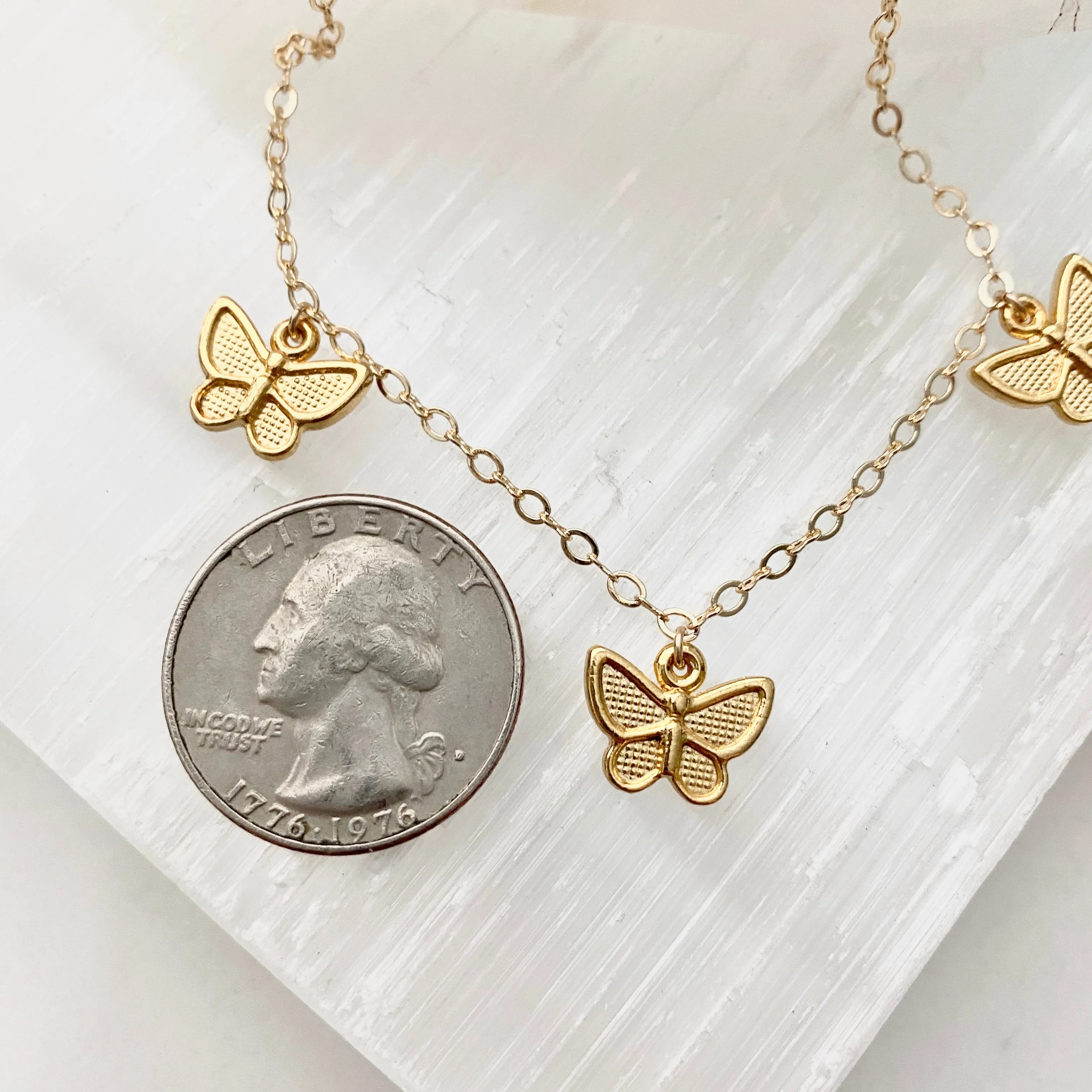 Sydney Butterfly Charm Necklace