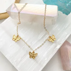 Sydney Butterfly Charm Necklace