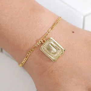 Tablet Initial Bracelet