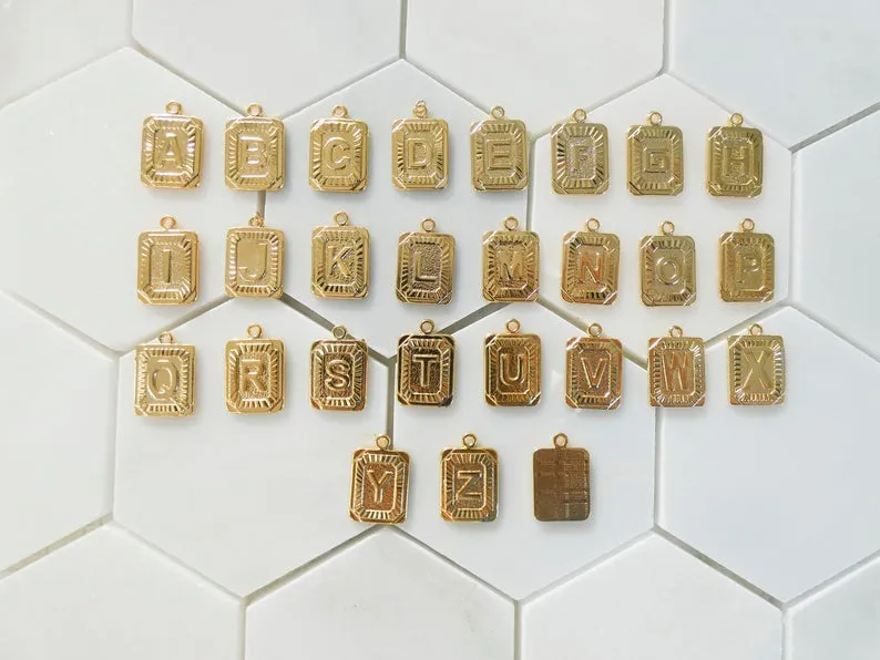 Tablet Initial Bracelet