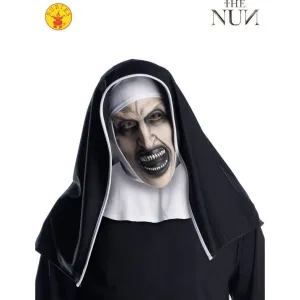The Nun 3/4 Mask With Headpiece - Adult