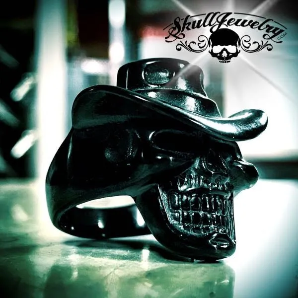 The "Unforgiven" Cowboy Skull Ring (729)