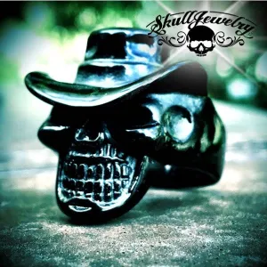 The "Unforgiven" Cowboy Skull Ring (729)