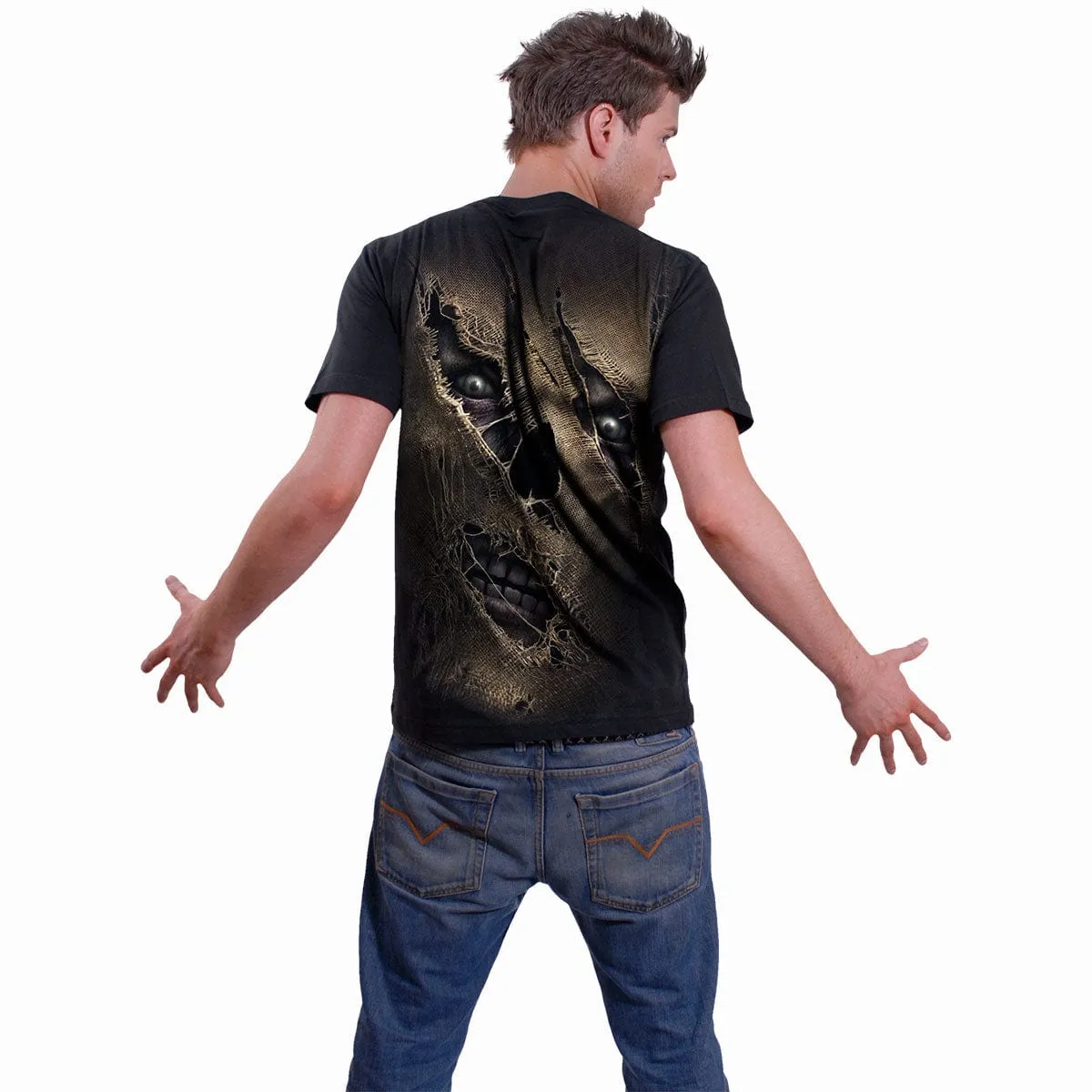 THREAD SCARE - T-Shirt Black