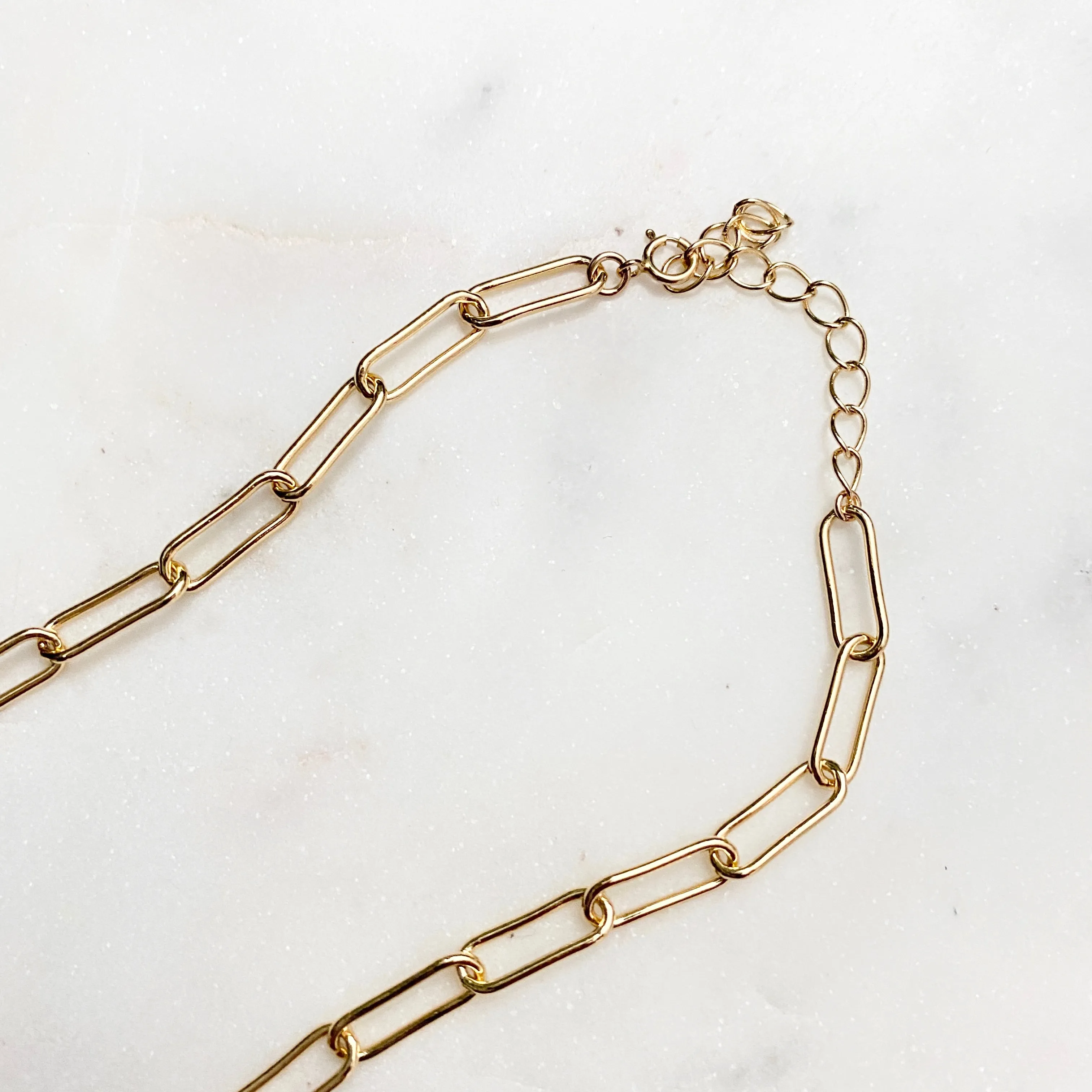 Tia Large Paper Clip Chain Necklace