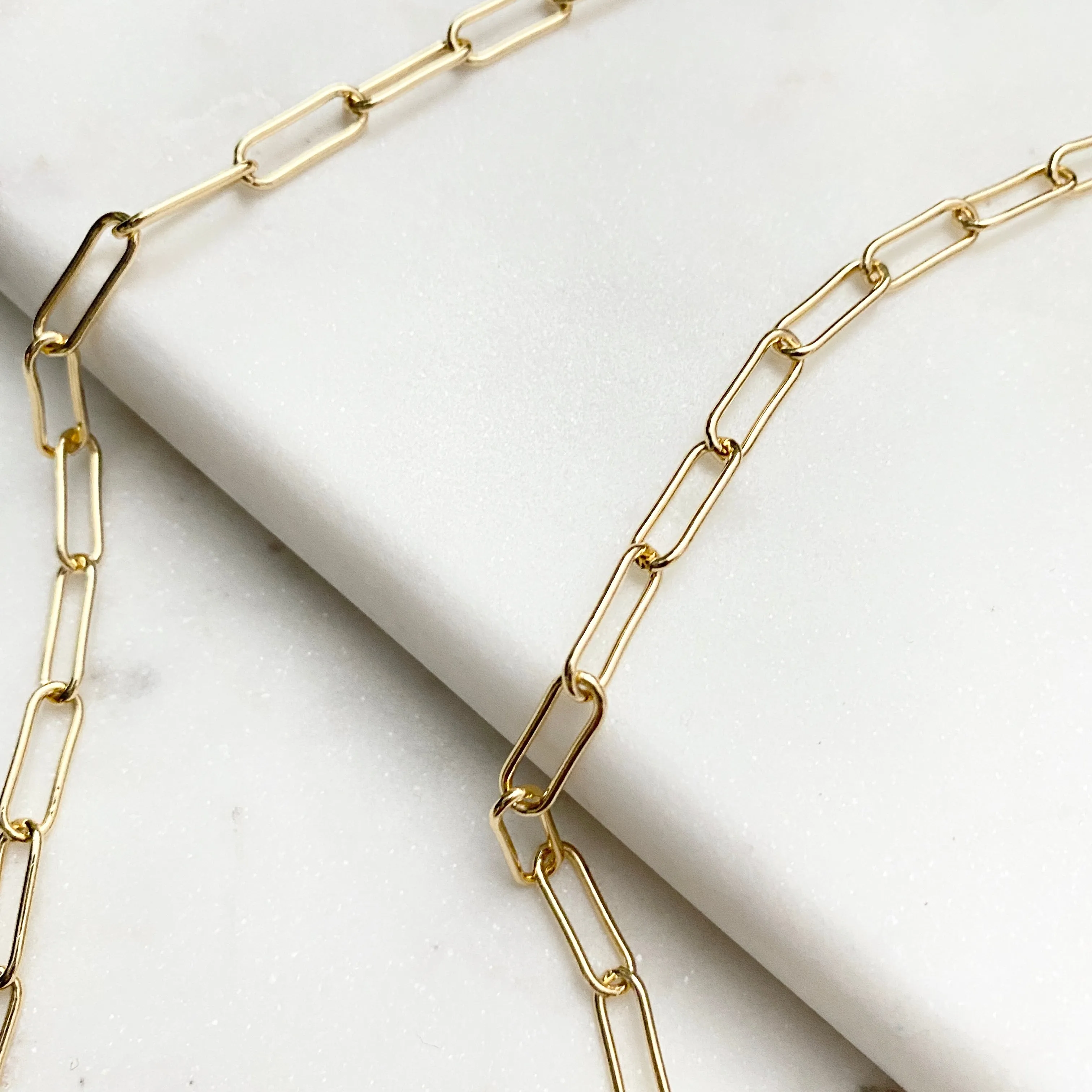 Tia Large Paper Clip Chain Necklace