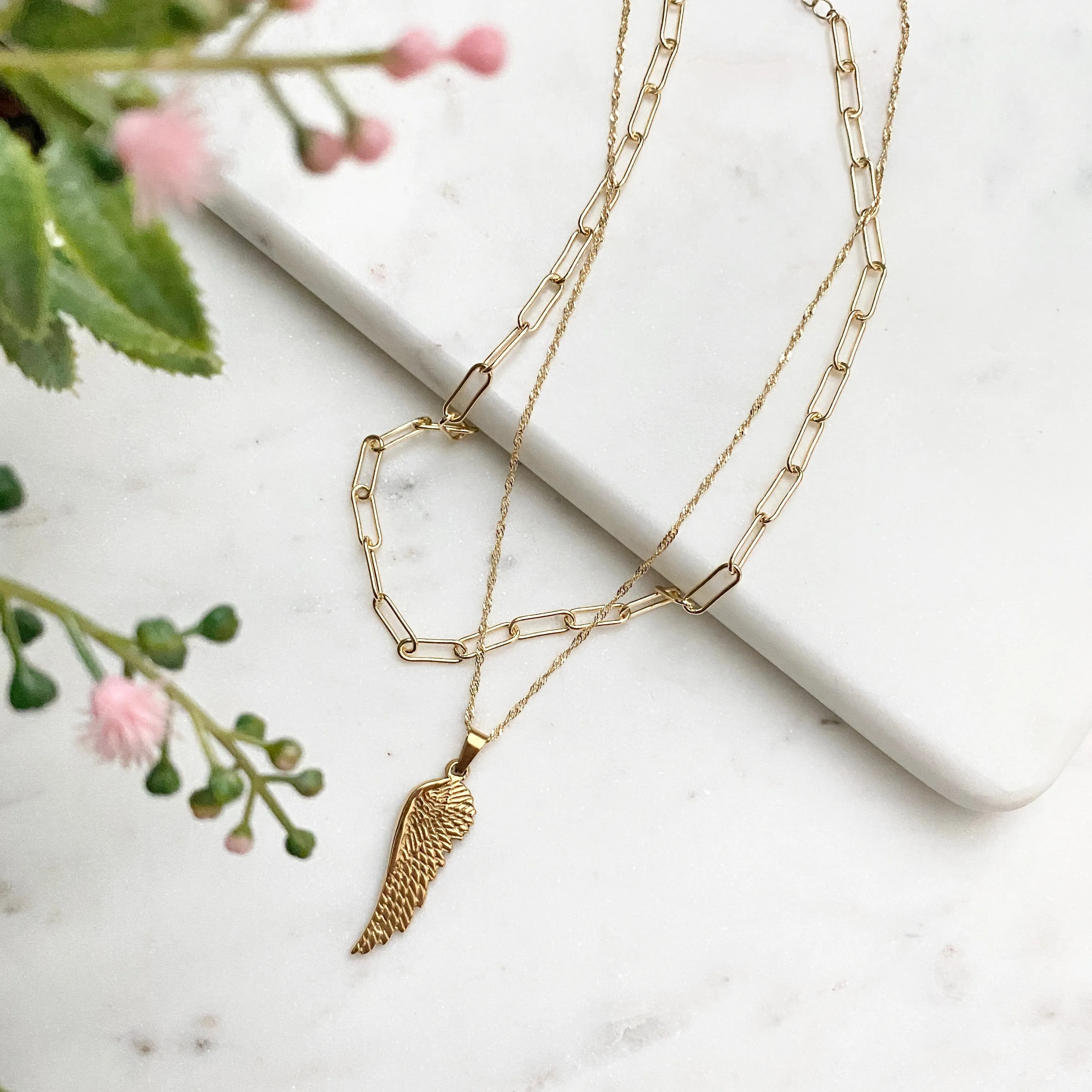Tia Large Paper Clip Chain Necklace