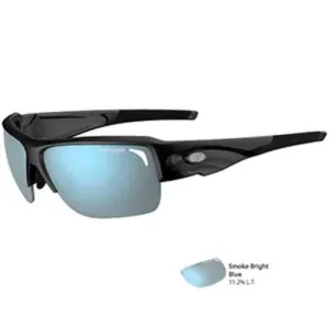 Tifosi Elder SL Gloss Black Sunglasses - Smoke Bright Blue