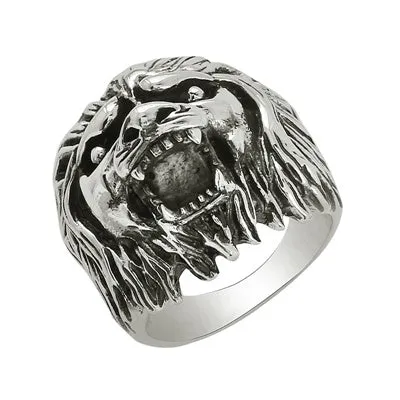 Tiger Head Warrior Ring