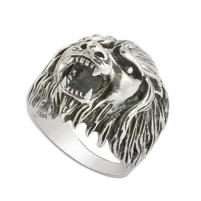 Tiger Head Warrior Ring