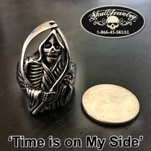 Time Is On My Side - Large Grim Reaper Ring (#668)