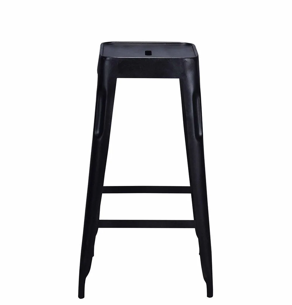 Tolix Style Bar Stool Black - Iron - Reproduction