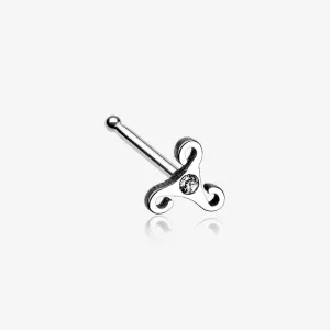 Trinity Icon Sparkle Nose Stud Ring